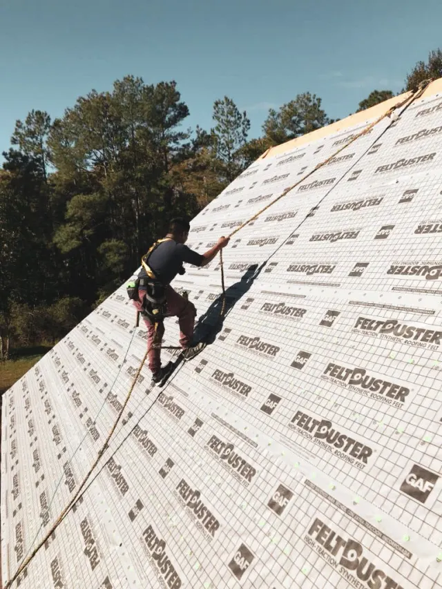 Residential roofing photograph from the JADA What We Do page